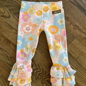 Matilda Jane girl flower power flare bell bottoms pants 2t